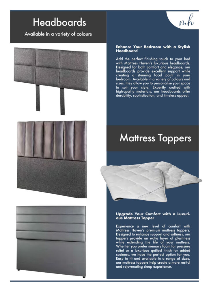 Headboards mattress toppers